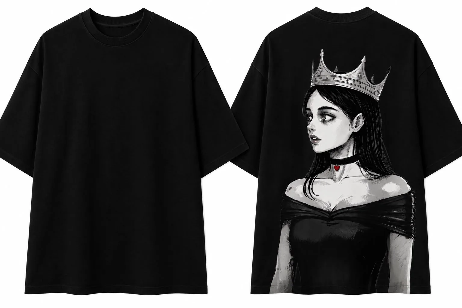 queen in black