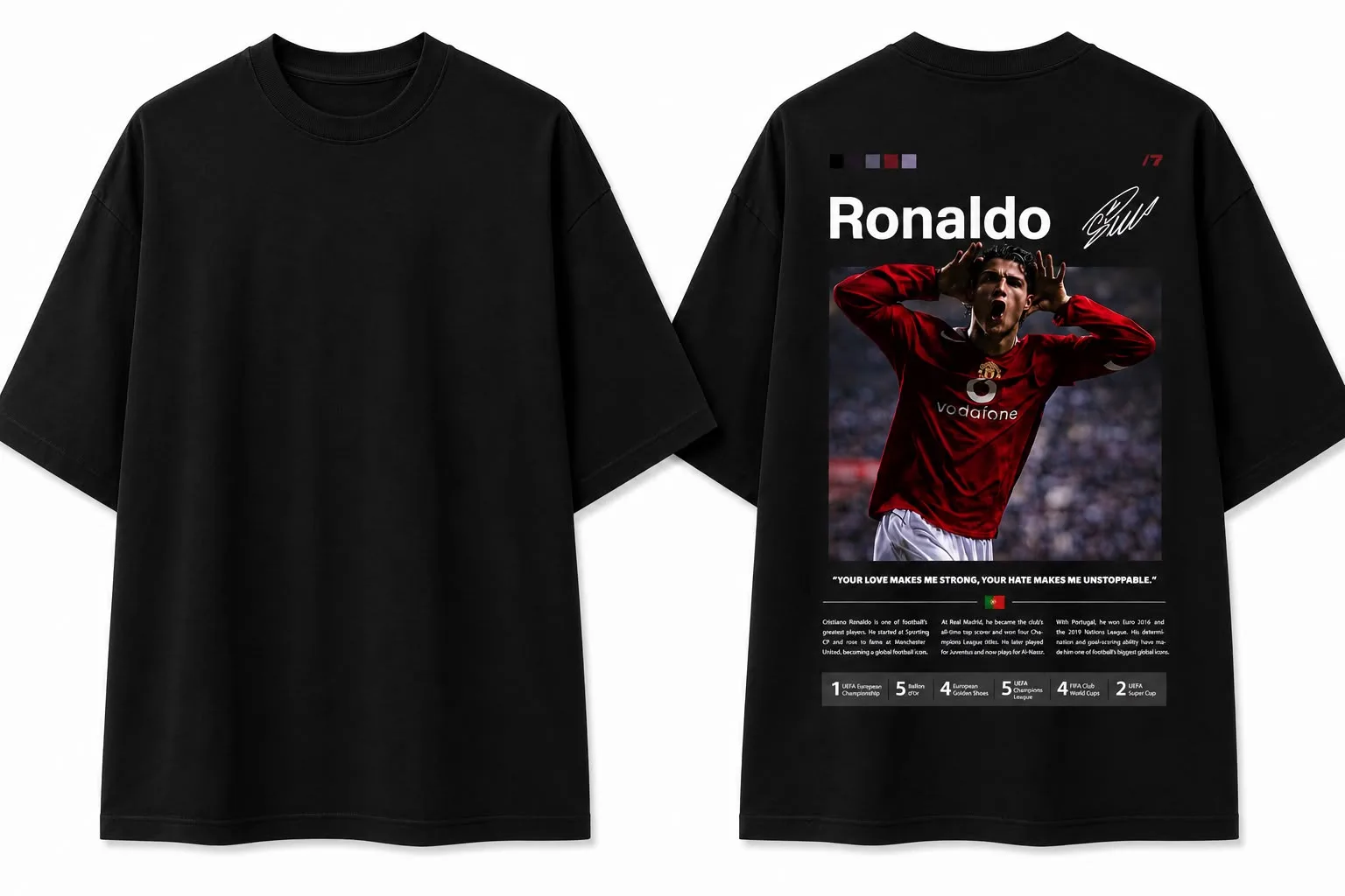 ronaldo in black