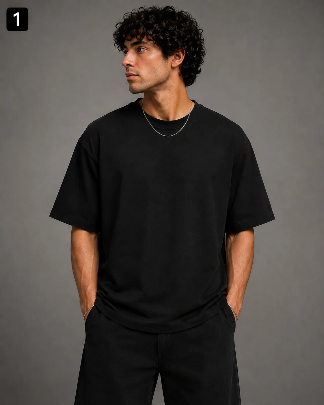 Simple premium feel cotton T-shirt