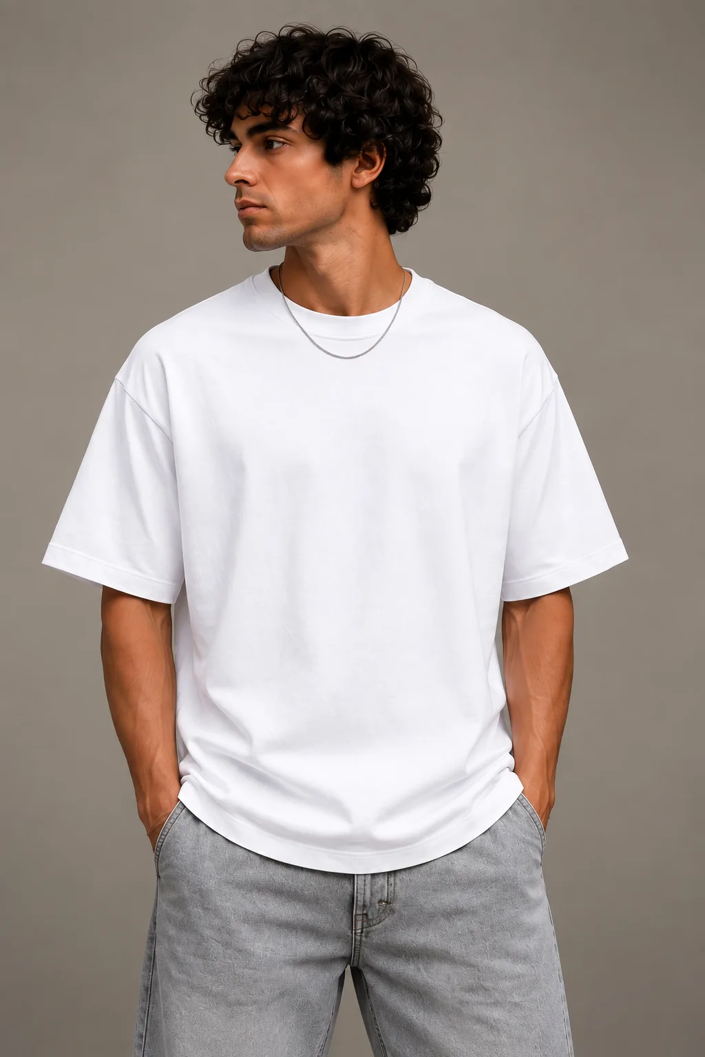 Simple premium feel cotton T-shirt