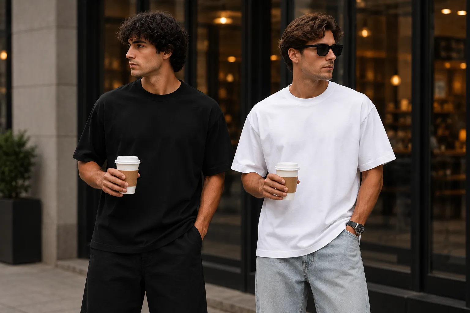 Simple premium feel cotton T-shirt